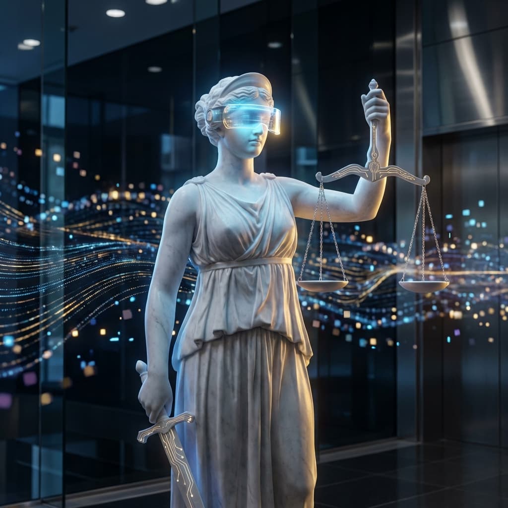 Lady Justice Cyberpunk
